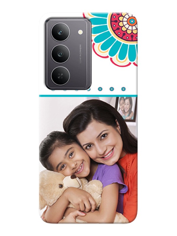 Custom Realme 14x 5G Custom Hard Phone Case - Flower Design