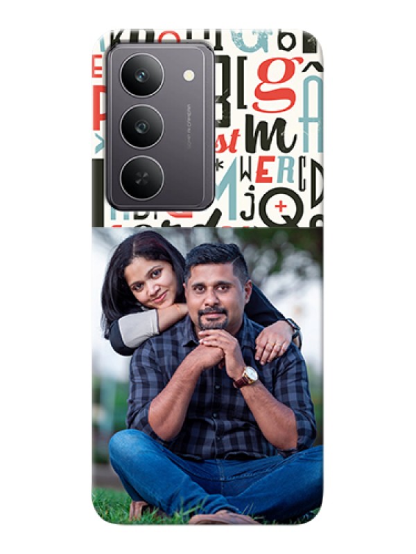 Custom Realme 14x 5G Custom Hard Phone Case - Alphabet Design