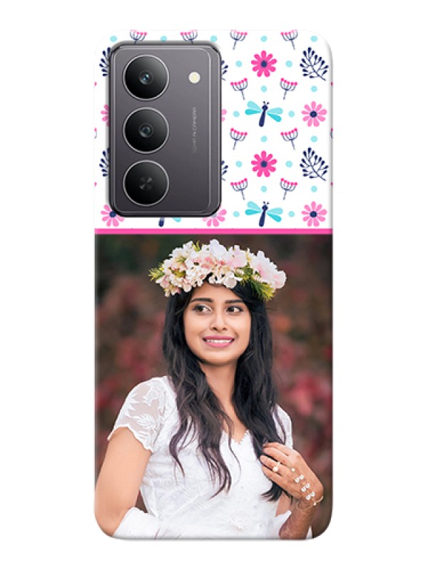 Custom Realme 14x 5G Custom Hard Phone Case - Colorful Flower Design