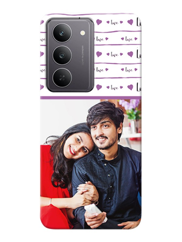 Custom Realme 14x 5G Custom Hard Phone Case - Couples Heart Design