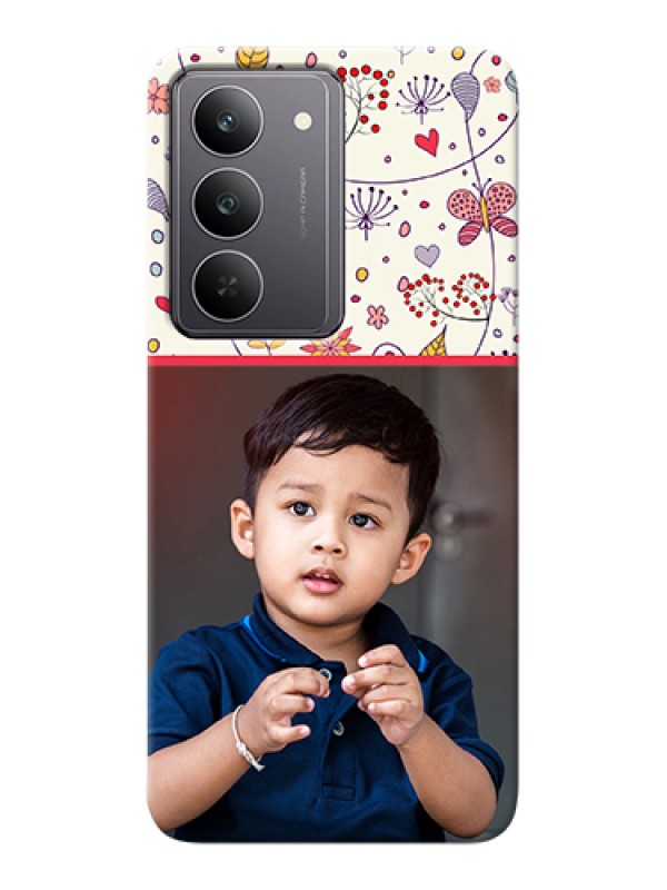 Custom Realme 14x 5G Custom Hard Phone Case - Premium Floral Design