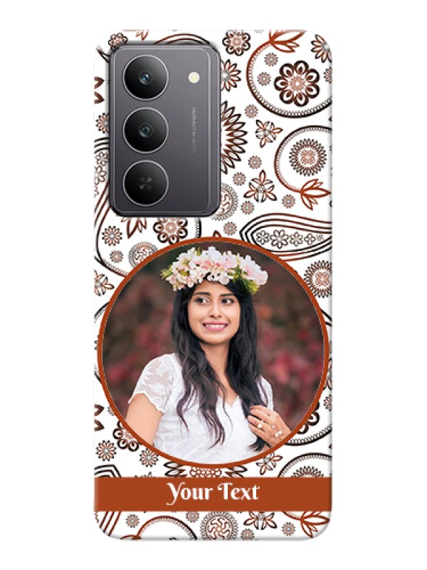 Custom Realme 14x 5G Custom Hard Phone Case - Abstract Flower Design