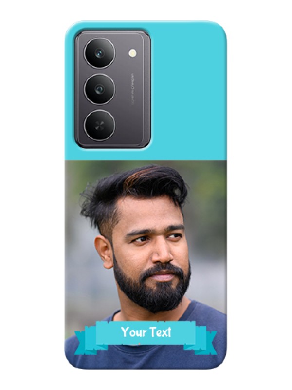 Custom Realme 14x 5G Custom Hard Phone Case - Blue Color Design