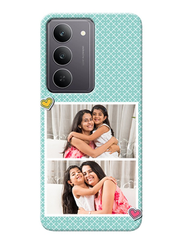 Custom Realme 14x 5G Custom Hard Phone Case - 2 Image Holder With Pattern Design