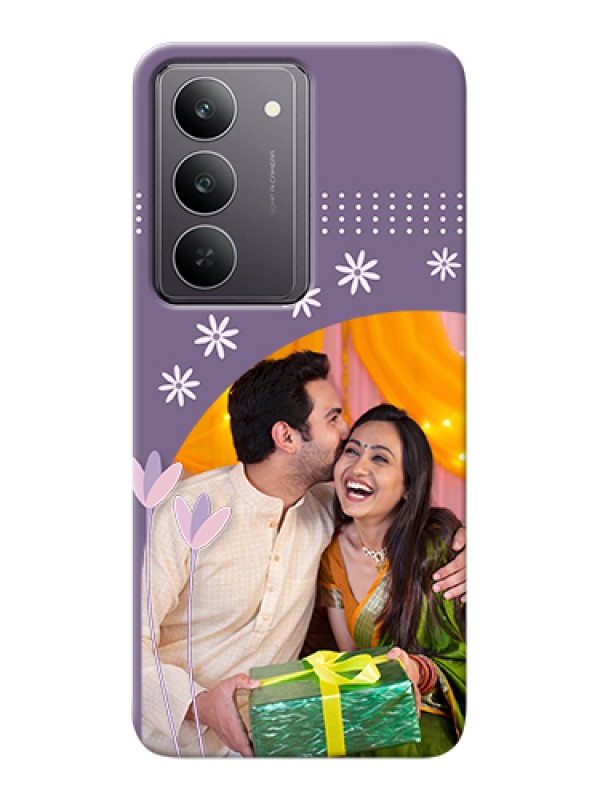 Custom Realme 14x 5G Custom Hard Phone Case - Lavender Flowers Design