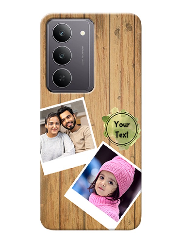 Custom Realme 14x 5G Custom Hard Phone Case - Wooden Texture Design