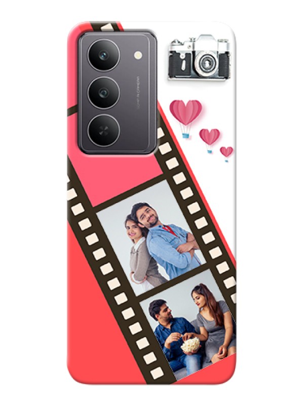 Custom Realme 14x 5G Custom Hard Phone Case - 3 Image Holder With Film Reel