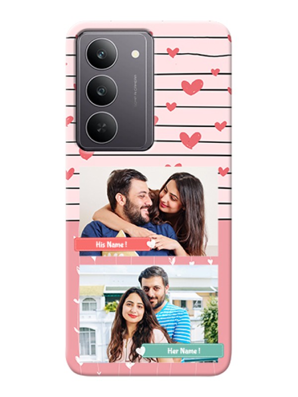 Custom Realme 14x 5G Custom Hard Phone Case - Photo With Heart Design