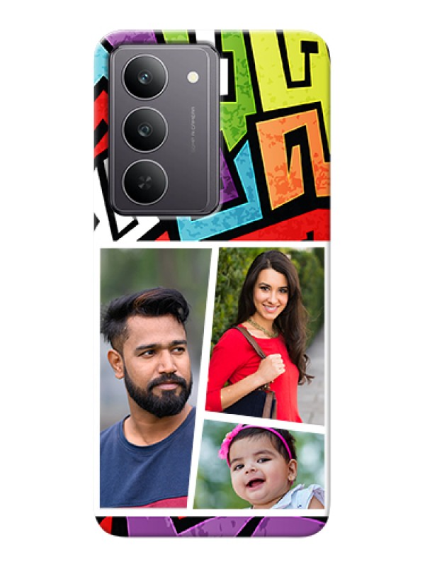 Custom Realme 14x 5G Custom Hard Phone Case - Graffiti Pattern Design