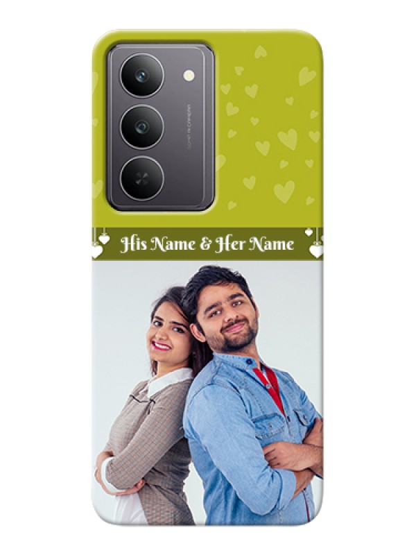Custom Realme 14x 5G Custom Hard Phone Case - You & Me Heart Design