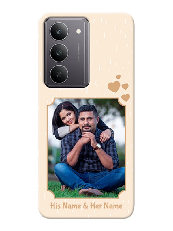 Custom Realme 14x 5G Custom Hard Phone Case - With Confetti Love Design