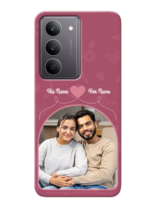 Custom Realme 14x 5G Custom Hard Phone Case - Love Floral Design