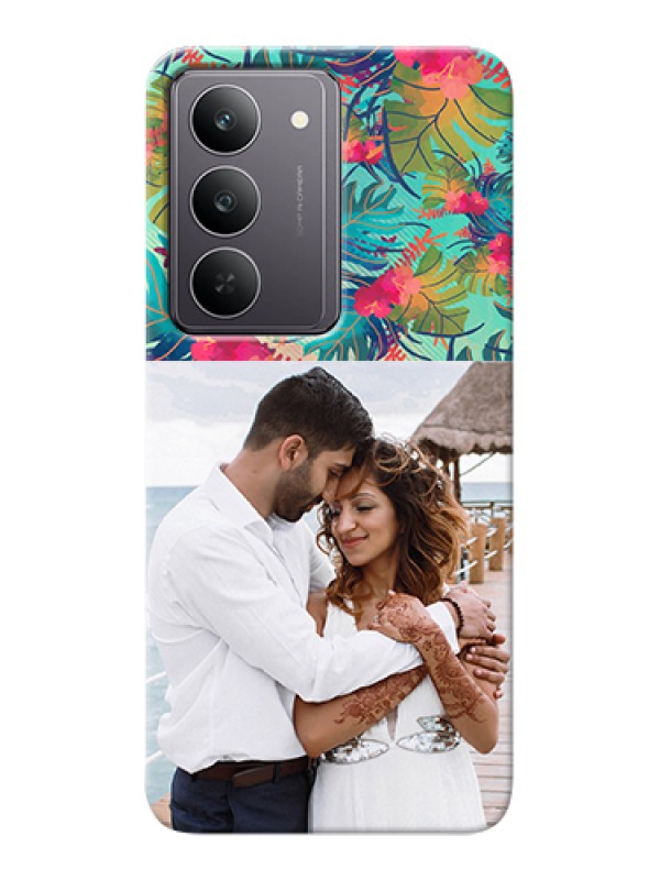 Custom Realme 14x 5G Custom Hard Phone Case - Watercolor Floral Design