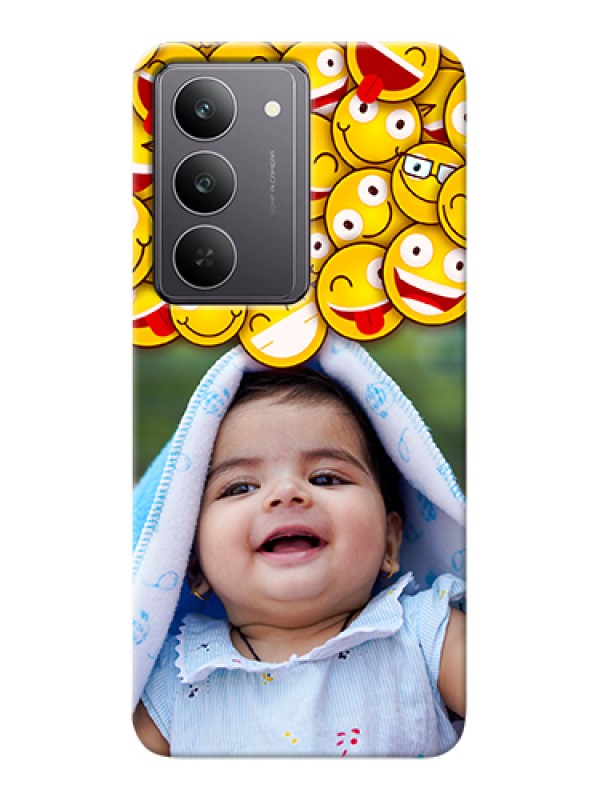 Custom Realme 14x 5G Custom Hard Phone Case - With Smiley Emoji Design