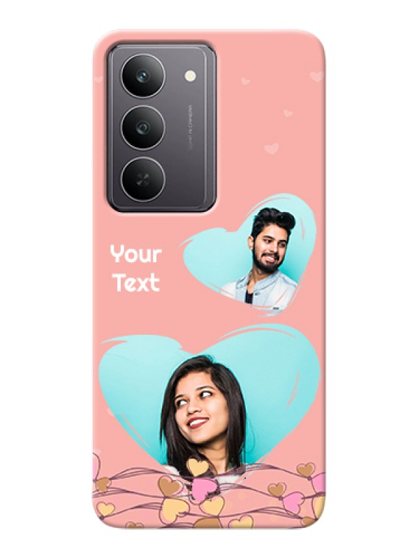 Custom Realme 14x 5G Custom Hard Phone Case - Love Doodle Design