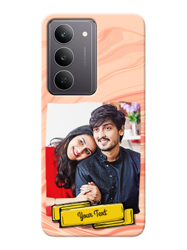 Custom Realme 14x 5G Custom Hard Phone Case - Marble Texture Design