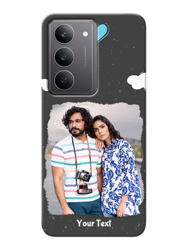 Custom Realme 14x 5G Custom Hard Phone Case - Splashes With Love Doodles Design