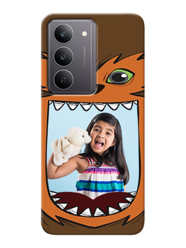 Custom Realme 14x 5G Custom Hard Phone Case - Owl Monster Back Case Design