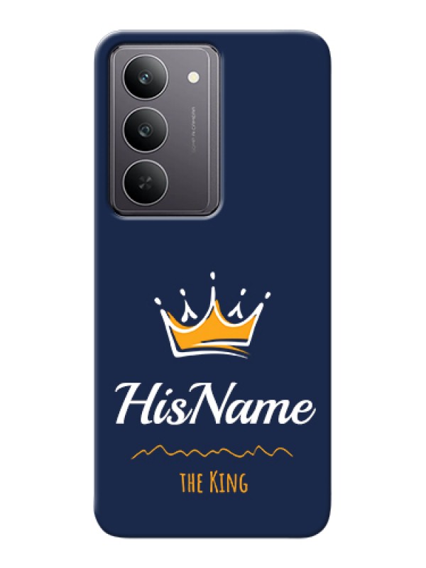 Custom Realme 14x 5G Custom Hard Phone Case - King With Name Design
