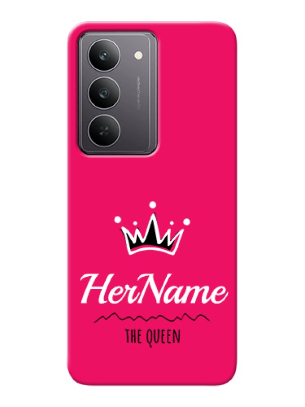 Custom Realme 14x 5G Custom Hard Phone Case - Queen With Name Design