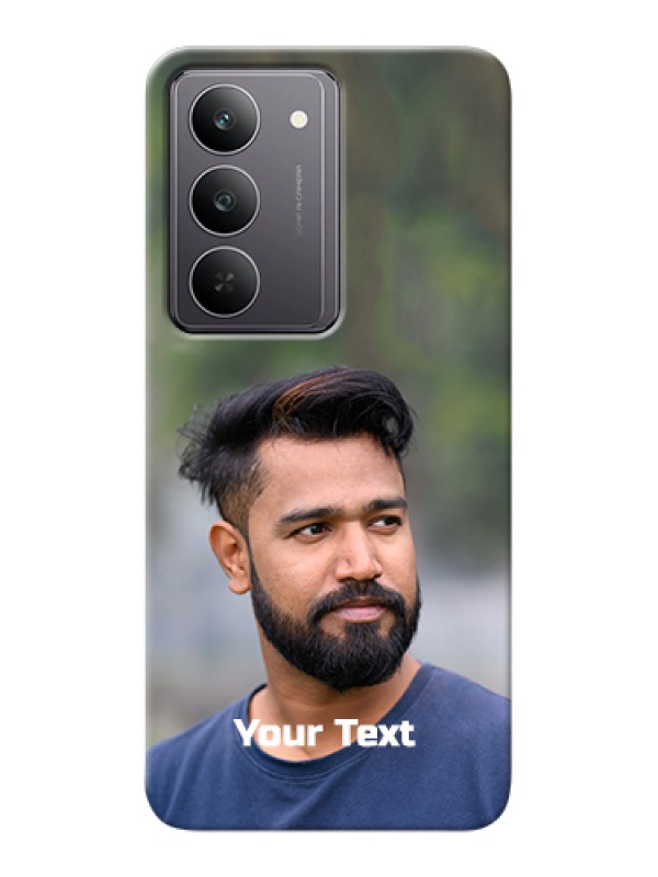 Custom Realme 14x 5G Custom Hard Phone Case - Photo With Text Design