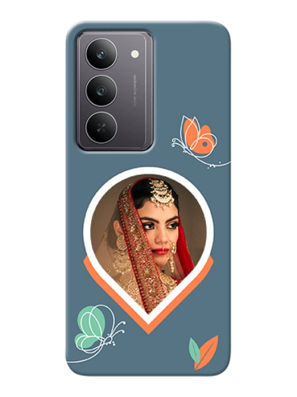 Custom Realme 14x 5G Custom Hard Phone Case - Droplet Butterflies Design