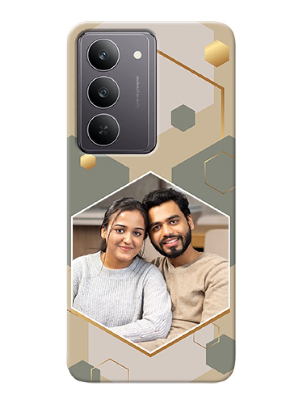 Custom Realme 14x 5G Custom Hard Phone Case - Stylish Hexagon Pattern Design