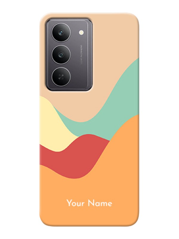 Custom Realme 14x 5G Custom Hard Phone Case - Ocean Waves Multi - Colour Design