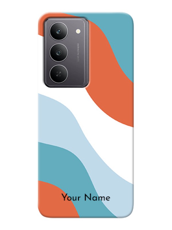 Custom Realme 14x 5G Custom Hard Phone Case - Coloured Waves Design