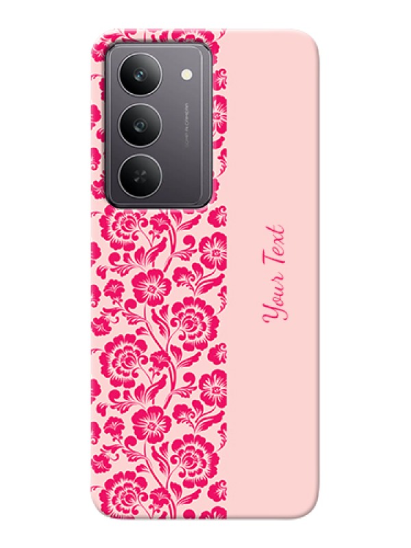 Custom Realme 14x 5G Custom Hard Phone Case - Attractive Floral Pattern Design