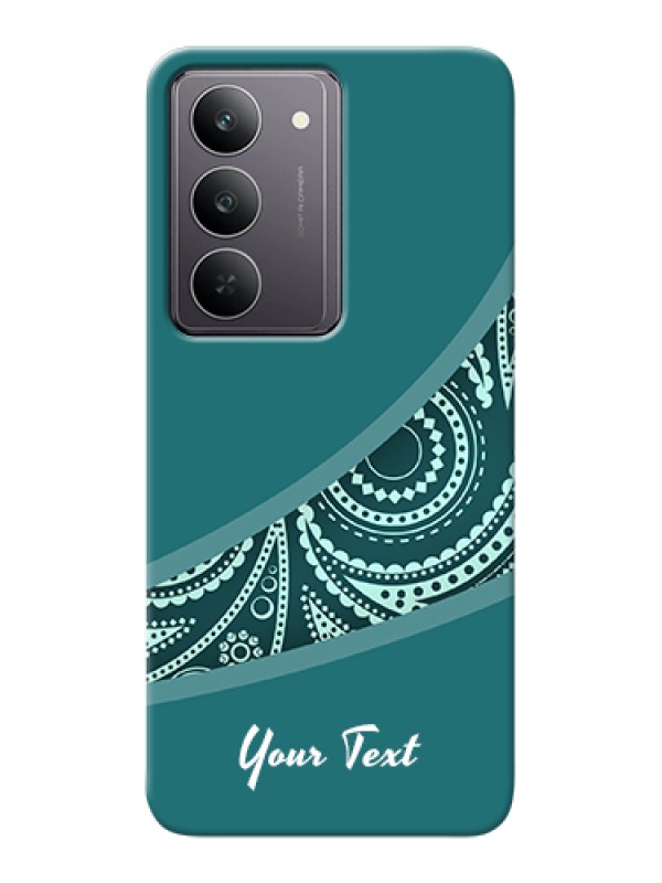 Custom Realme 14x 5G Custom Hard Phone Case - Semi Visible Floral Design