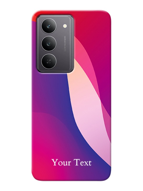 Custom Realme 14x 5G Custom Hard Phone Case - Digital Abstract Overlap Design