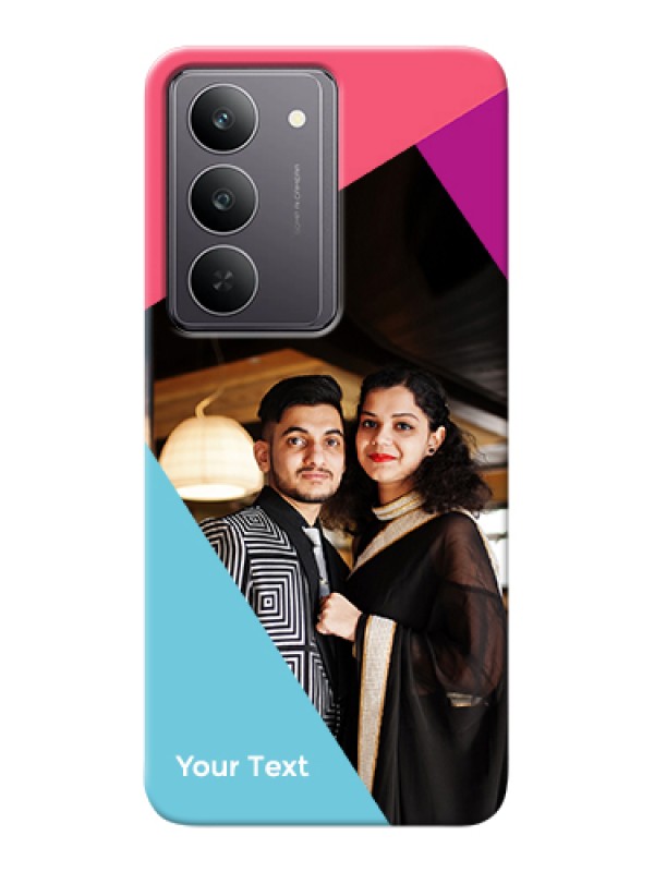 Custom Realme 14x 5G Custom Hard Phone Case - Stacked Triple Colour Design