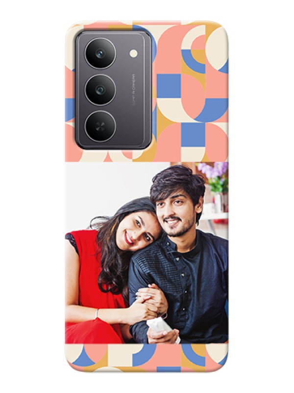 Custom Realme 14x 5G Custom Hard Phone Case - Semi - Circle Maze Pattern Design