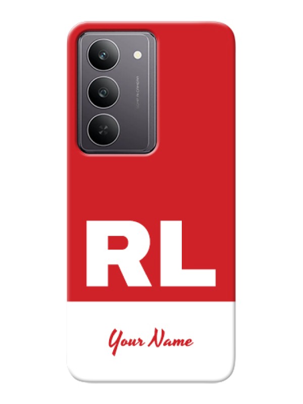 Custom Realme 14x 5G Custom Hard Phone Case - Dual Tone Custom Text Design
