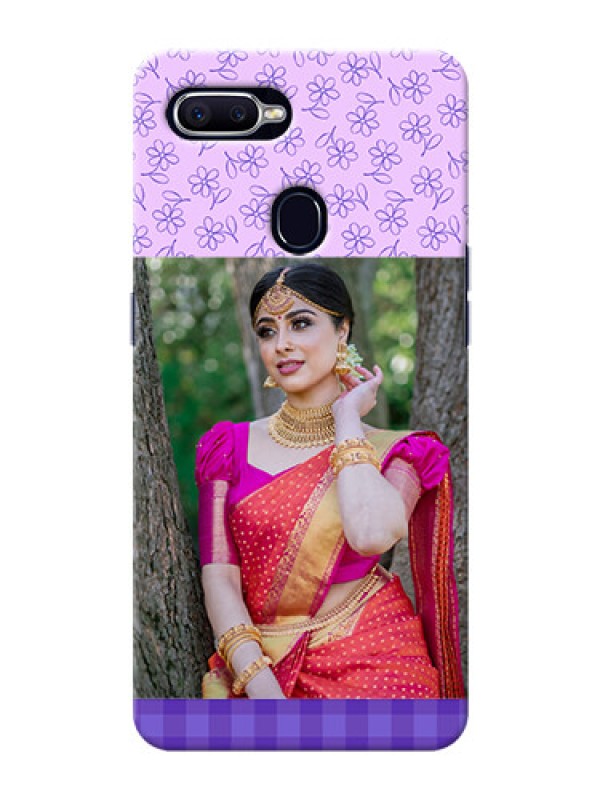 Custom Realme 2 Pro Mobile Cases: Purple Floral Design