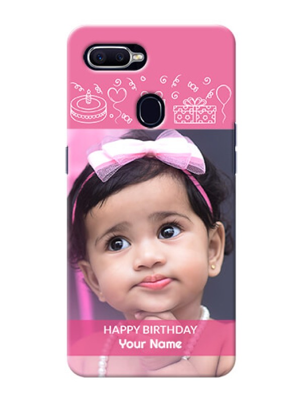 Custom Realme 2 Pro Custom Mobile Cover with Birthday Line Art Design