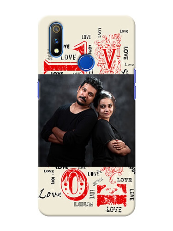 Custom Realme 3 Pro mobile cases online: Trendy Love Design Case