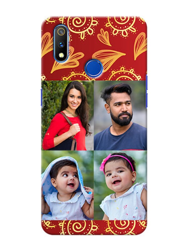 Custom Realme 3 Pro Mobile Phone Cases: 4 Image Traditional Design