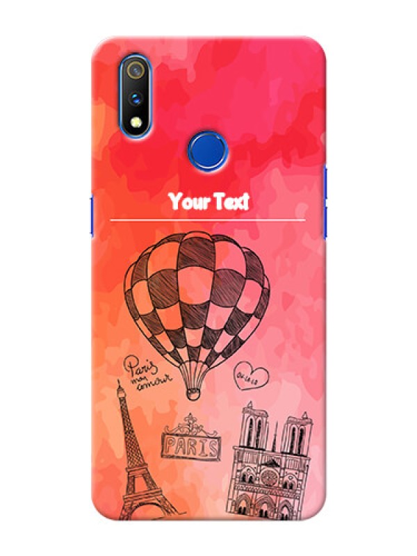 Custom Realme 3 Pro Personalized Mobile Covers: Paris Theme Design