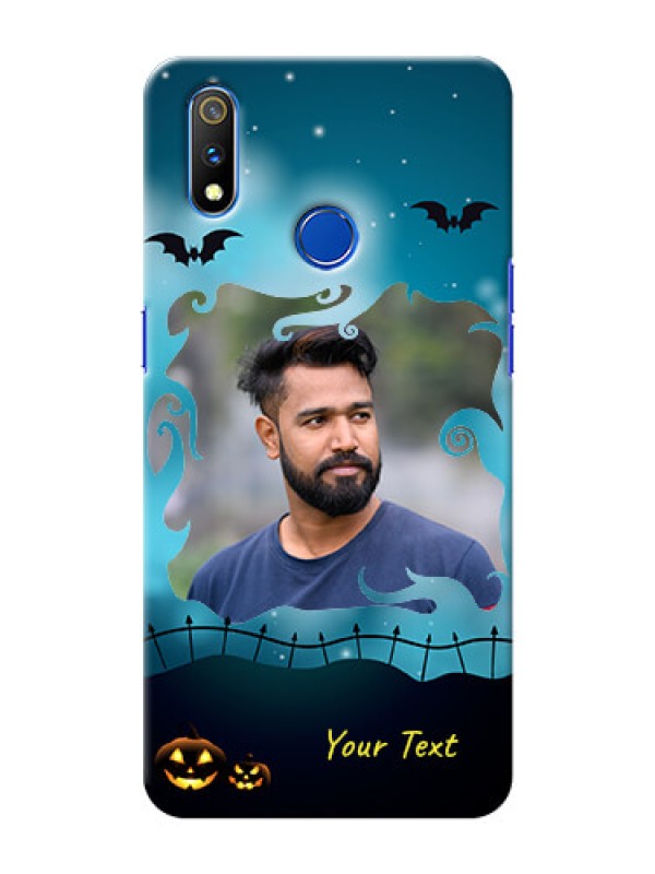 Custom Realme 3 Pro Personalised Phone Cases: Halloween frame design