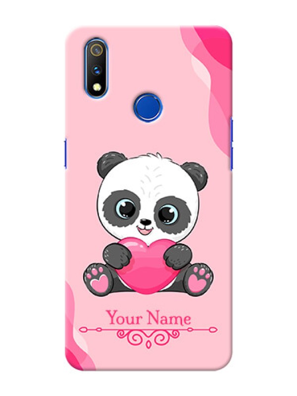 Custom Realme 3 Pro Mobile Back Covers: Cute Panda Design