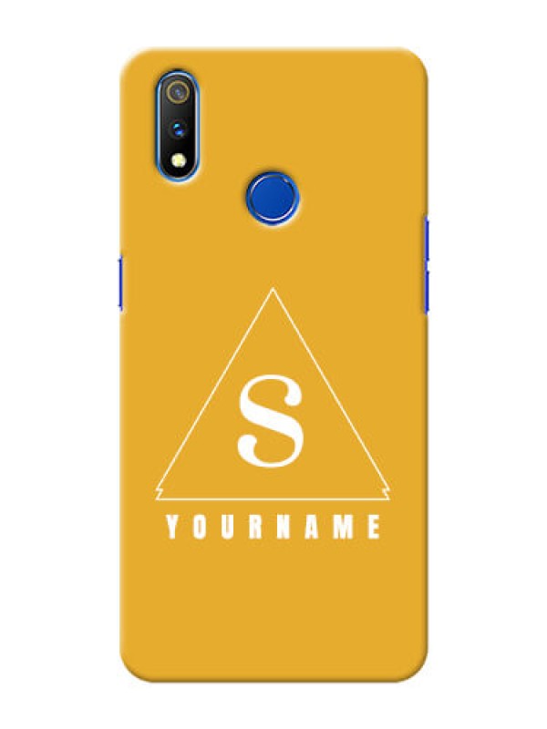 Custom Realme 3 Pro Custom Mobile Case with simple triangle Design