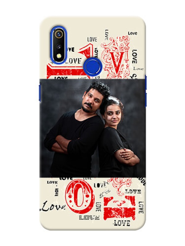 Custom Realme 3 mobile cases online: Trendy Love Design Case