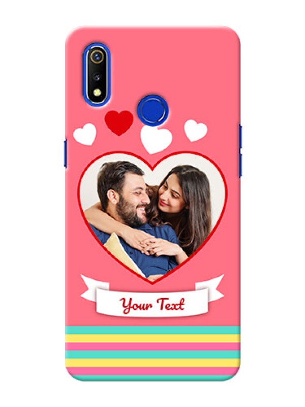 Custom Realme 3 Personalised mobile covers: Love Doodle Design
