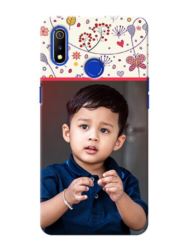 Custom Realme 3 phone back covers: Premium Floral Design