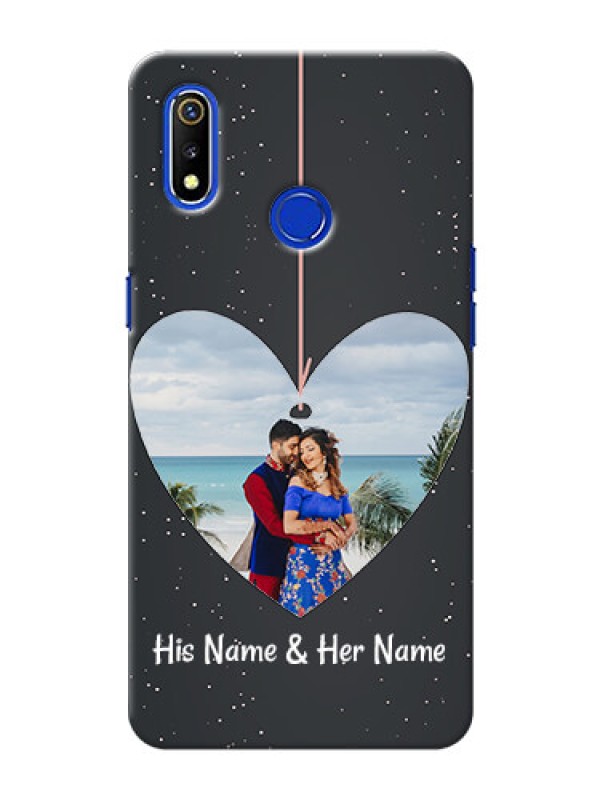 Custom Realme 3 custom phone cases: Hanging Heart Design