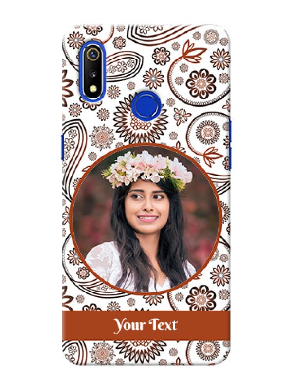 Custom Realme 3 phone cases online: Abstract Floral Design 