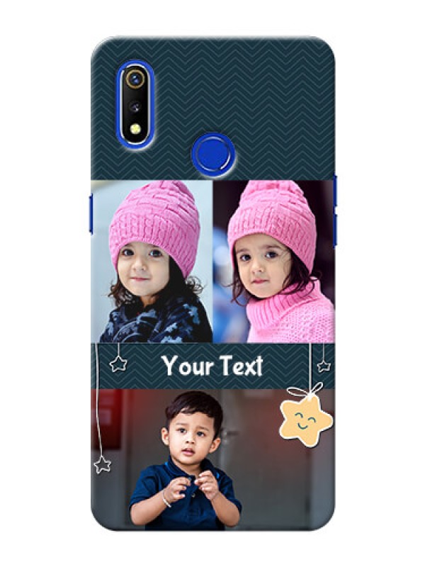 Custom Realme 3 Mobile Back Covers Online: Hanging Stars Design