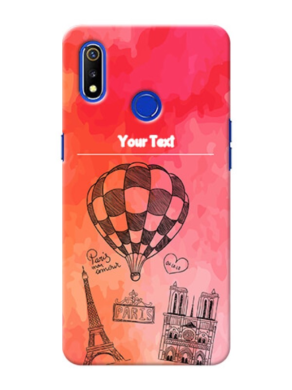 Custom Realme 3 Personalized Mobile Covers: Paris Theme Design